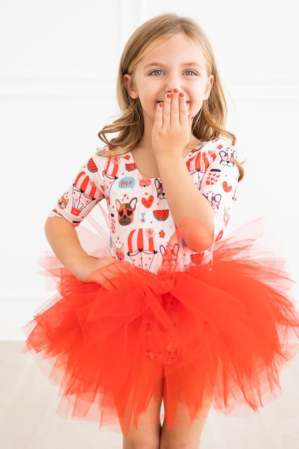 puppy-love-3-4-tutu-leotard Mila &  Rose - Sophia's Style-Puppy Love 3/4 Tutu Leotard-6-12M--1